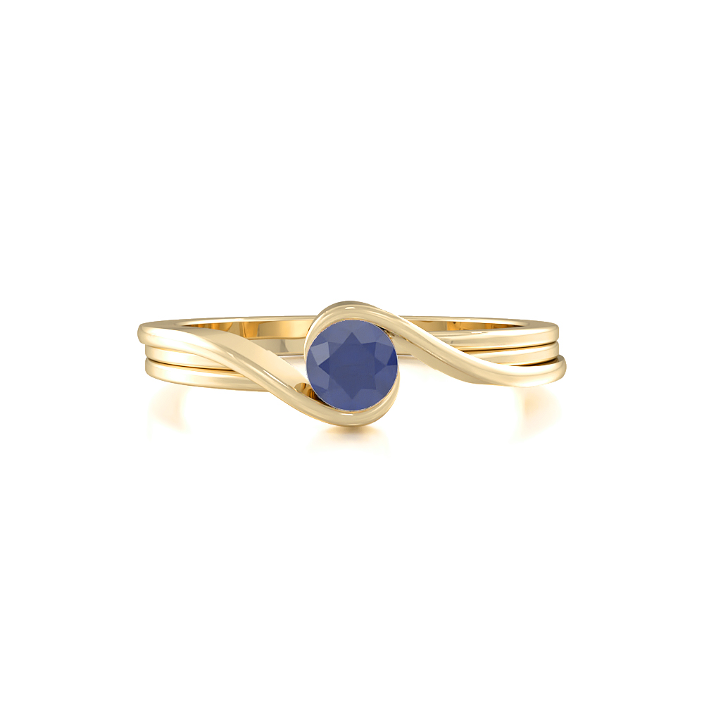 Elfin Bezel Blue Sapphire